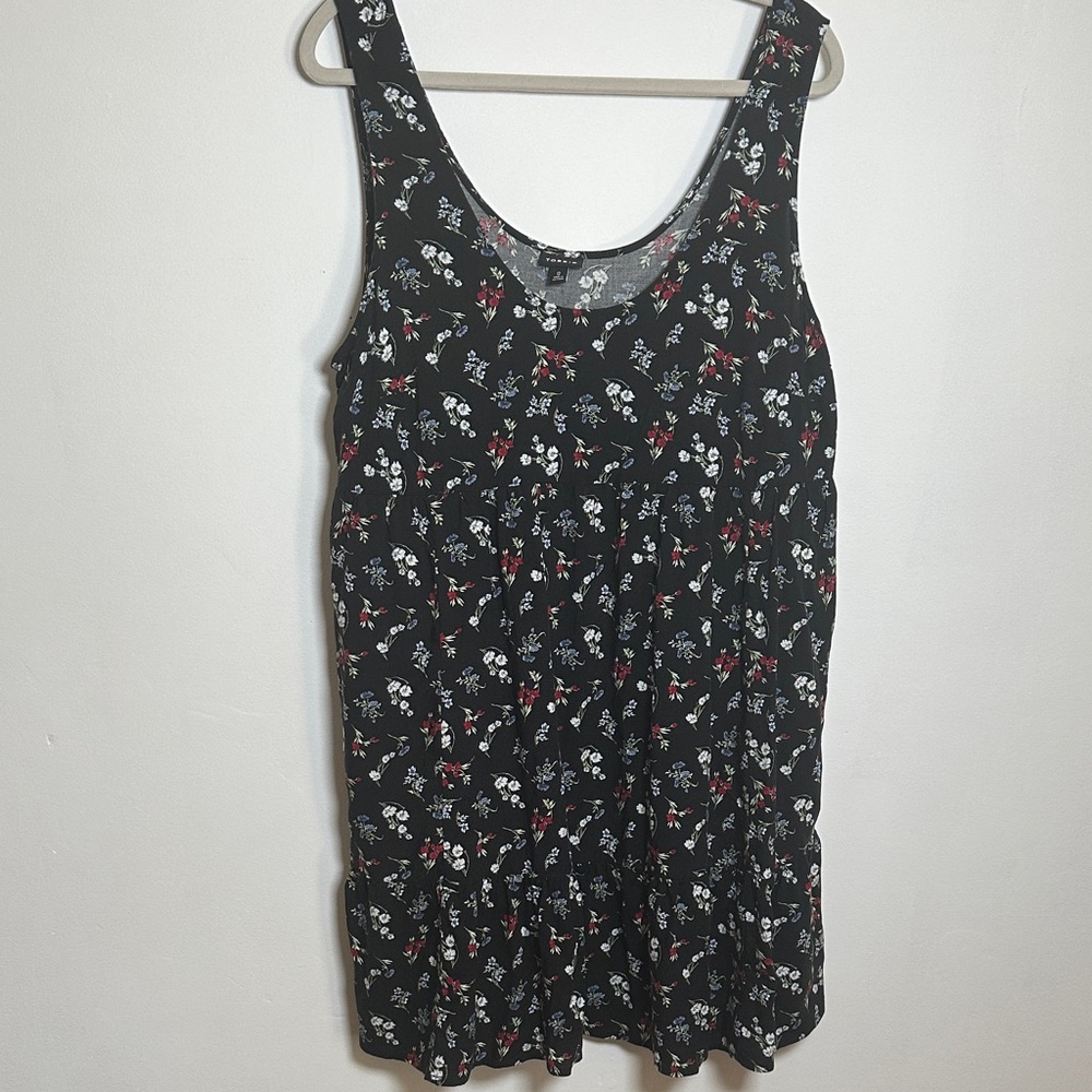 Torrid Size 0 L  Black Floral Mini Dress